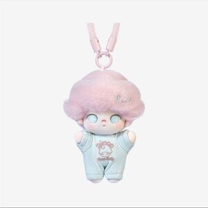 Pop Mart Dimoo Crush on Coffee Soft Faced Plush Keychain Grapefruit Americano